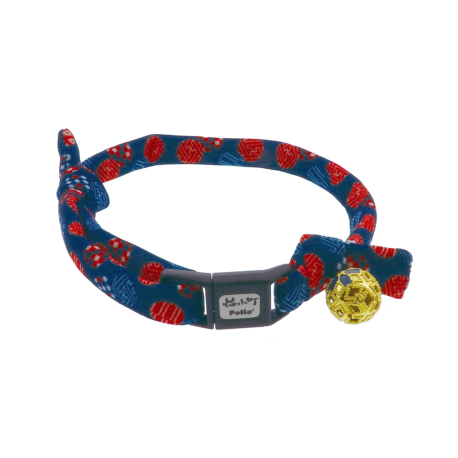 Petio Neko Machi Japanese Pattern Collar with Bell - Image 5