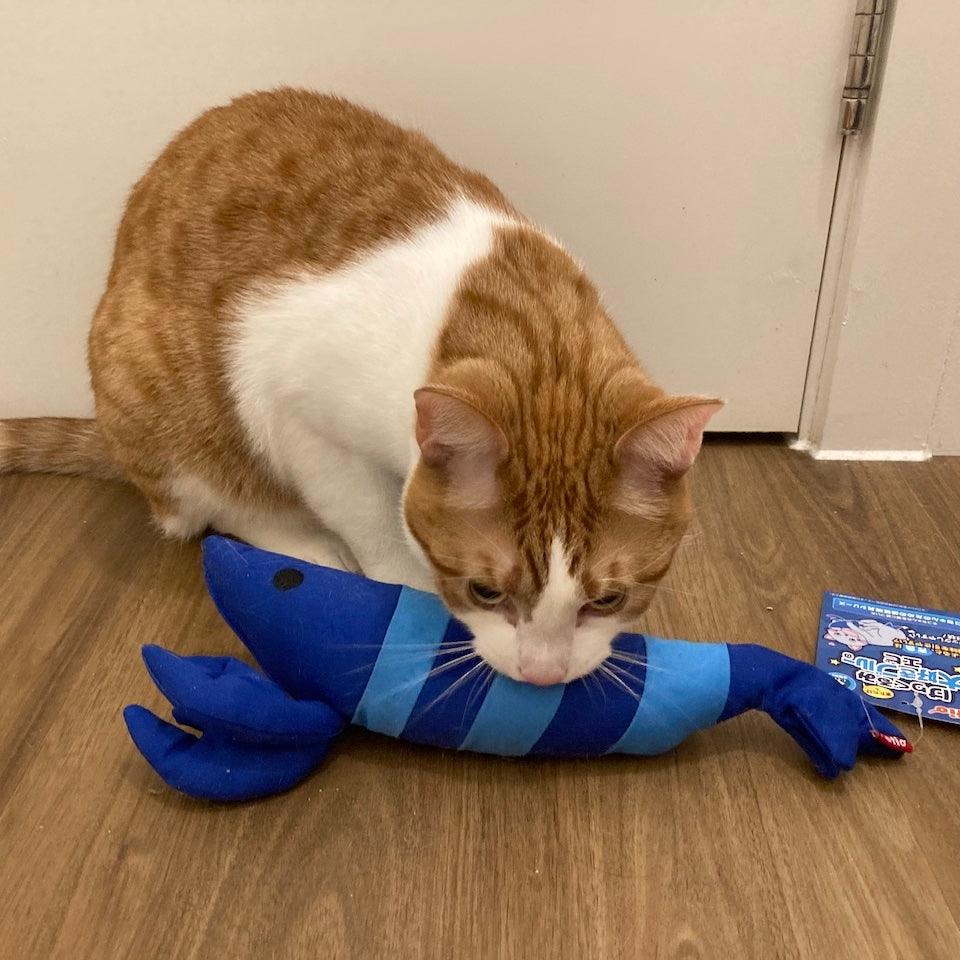Petio Lobster Catnip Kicking Toy (Blue Toy Range) - Image 4